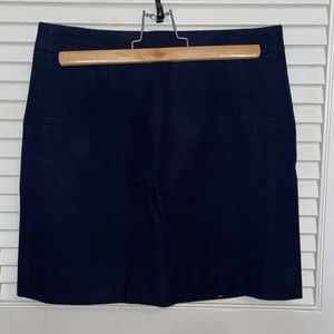 Jcrew navy skirt